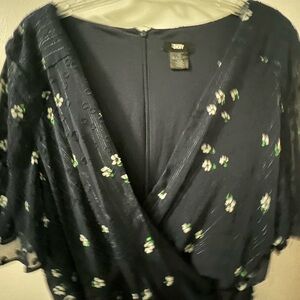 DKNY Floral Wrap Dress